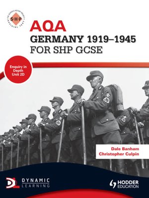 cover image of AQA Germany 1919-1945 for SHP GCSE